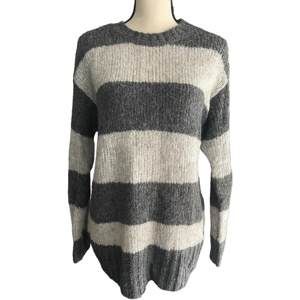 American Eagle‎ Sweater Women's Size Small Gray Wool Blend Long Sleeves